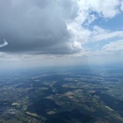 Flugwegposition um 11:12:10: Aufgenommen in der Nähe von Sigmaringen, Deutschland in 2338 Meter